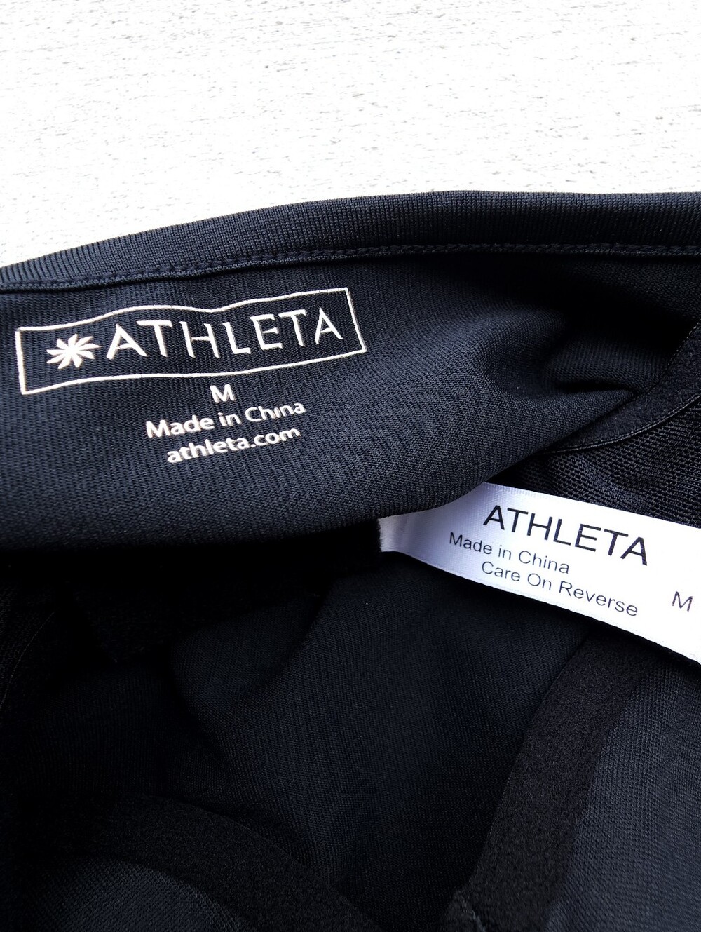 Athleta Black Midi Tank Dress Built in Bra Adjustable Straps SZ Medium Stretchy - Picture 6 of 7